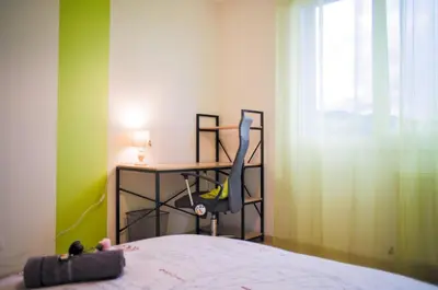 Un ou plusieurs lits dans un hébergement de l'établissement Appartement lumineux, 80m², proche des Vosges