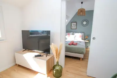 Télévision ou salle de divertissement dans l'établissement Le Belvédère Alsacien