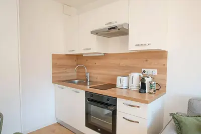 Cuisine ou kitchenette dans l'établissement Le Belvédère Alsacien