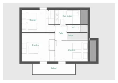 Plan de l'établissement Chalet Myrtille
