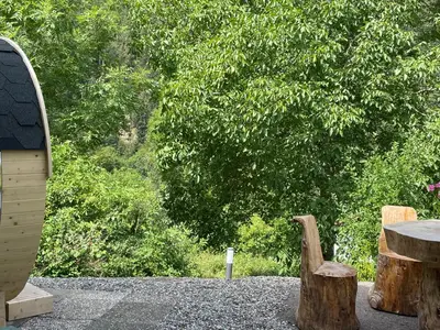 Jardin de l'établissement Le chalet du cœur