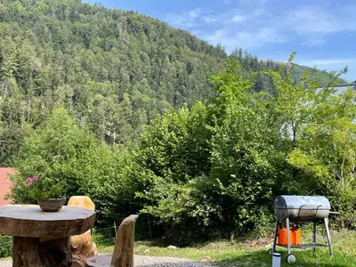 Paysage naturel près de le chalet