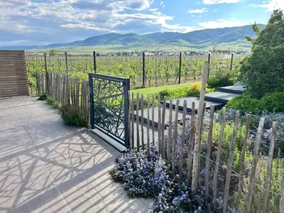 Vue générale sur la montagne ou vue sur la montagne depuis l'appartement