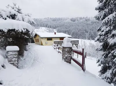 L'établissement Maison de montagne vue magnifique en hiver