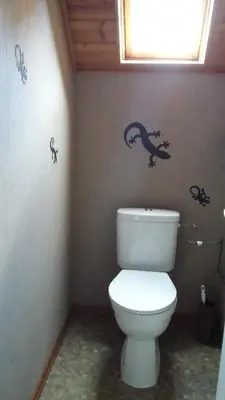 Salle de bains dans l'établissement Gîte du vigneron