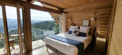 Vue générale sur la montagne ou vue sur la montagne depuis le B&B/chambre d'hôtes