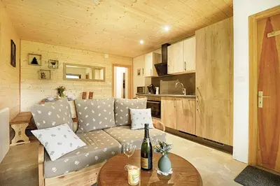 Cuisine ou kitchenette dans l'établissement Le Schwarzwald - A proximité des stations de ski