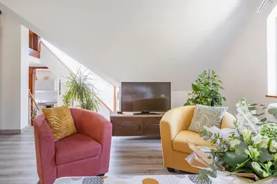 Télévision ou salle de divertissement dans l'établissement Les Glycines du Sommerberg