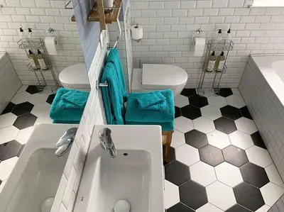 Salle de bains dans l'établissement CosyAttic