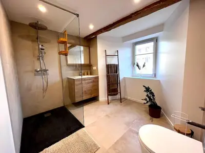 Salle de bains dans l'établissement La Douce Escale