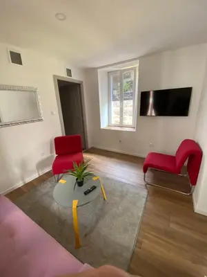 Télévision ou salle de divertissement dans l'établissement Gîte au bord d’une rivière !