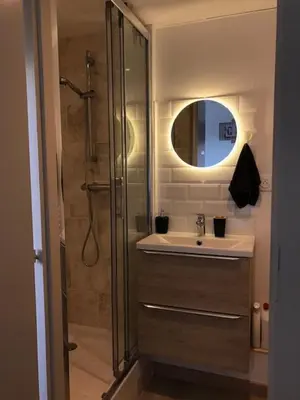 Salle de bains dans l'établissement Happy Cosy