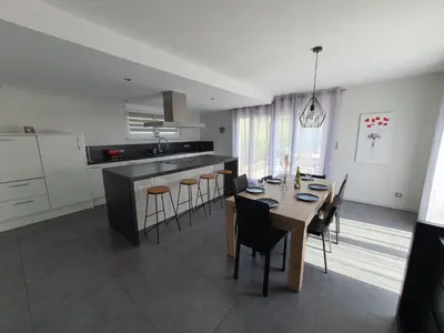 Cuisine ou kitchenette dans l'établissement Le 6 : maison individuelle au cœur de l'Alsace
