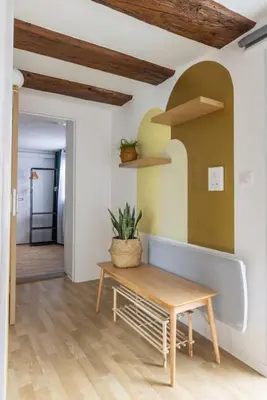 Coin salon dans l'établissement Gite Pomme de Reinette