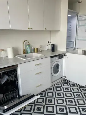 Cuisine ou kitchenette dans l'établissement Nid urbain Colmarien - 4 personnes - garage
