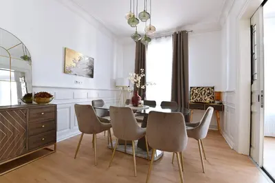 Coin salon dans l'établissement At Home in Colmar - City center