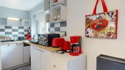 Cuisine ou kitchenette dans l'établissement Le 29 Semm