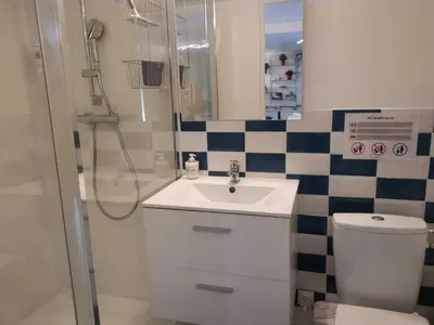 Salle de bains dans l'établissement Le 29 Semm