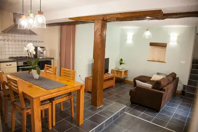 Cuisine ou kitchenette dans l'établissement Gîte „La maison des épices“