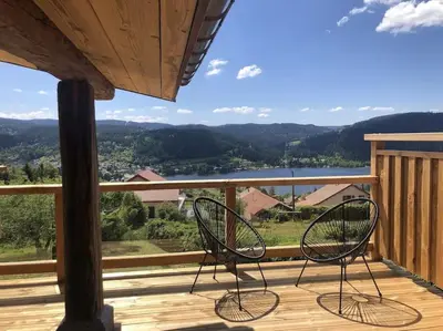 Paysage naturel près de le chalet