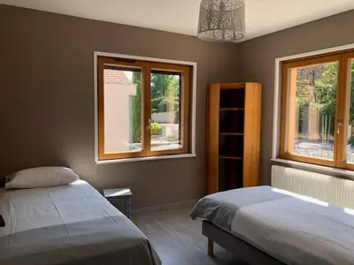 Un ou plusieurs lits dans un hébergement de l'établissement Les trois pierres