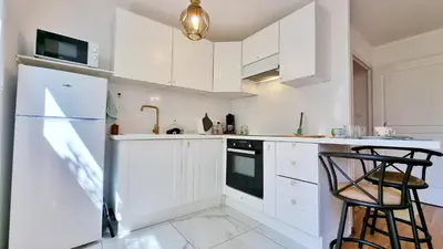 Cuisine ou kitchenette dans l'établissement Le Stan - Centre - Parking - Extérieur - Fibre - Relax BNB