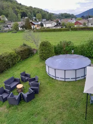 Vue générale sur la montagne ou vue sur la montagne depuis la maison de vacances