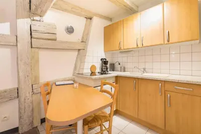 Cuisine ou kitchenette dans l'établissement Historic city center - Petite Venise suites