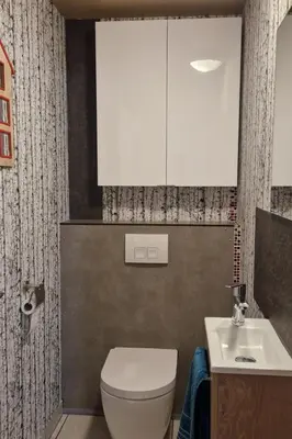 Salle de bains dans l'établissement Gîte Le Cincle au cœur du massif des Vosges