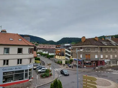 Vue générale sur la montagne ou vue sur la montagne depuis l'appartement