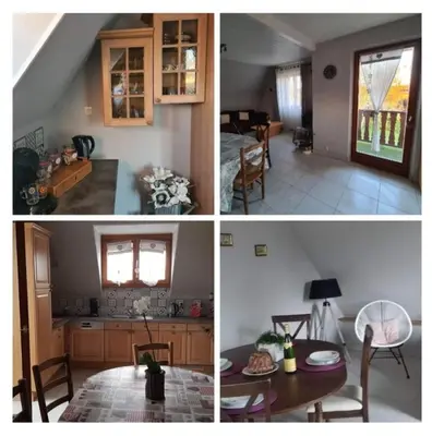 Cuisine ou kitchenette dans l'établissement Le gîte du kirchfeld