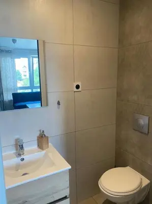 Salle de bains dans l'établissement La Pause Pétillante