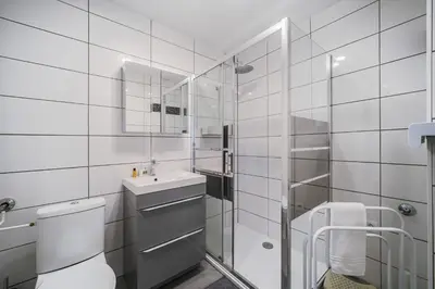 Salle de bains dans l'établissement La Symphonie - Joli appt à Colmar