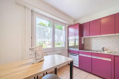 Cuisine ou kitchenette dans l'établissement La Symphonie - Joli appt à Colmar