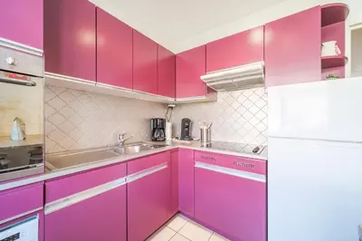 Cuisine ou kitchenette dans l'établissement La Symphonie - Joli appt à Colmar