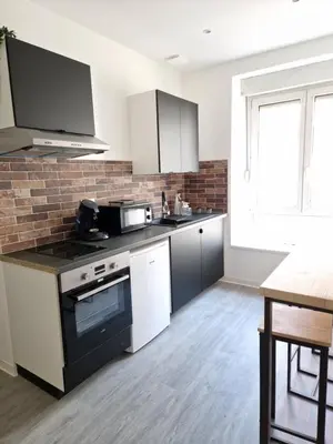 Cuisine ou kitchenette dans l'établissement Le ciel étoilé, Belfort ville