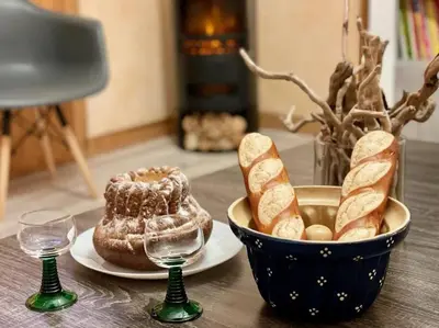 Nourriture dans la maison de vacances ou à proximité