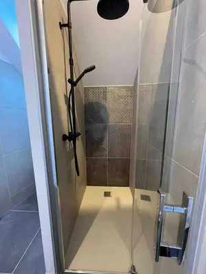 Salle de bains dans l'établissement Les Gîtes de Juliane - Calme & spa en altitude - Alsace