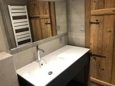 Salle de bains dans l'établissement Cour de Dinzheim