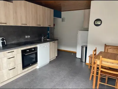 Cuisine ou kitchenette dans l'établissement Appartement 6/8 pers Le Petit Bertin