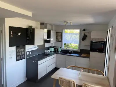 Cuisine ou kitchenette dans l'établissement Appartement Gérardmer