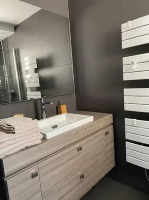 Salle de bains dans l'établissement Appartement Gérardmer