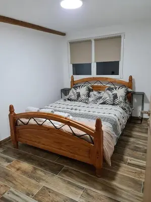 Un ou plusieurs lits dans un hébergement de l'établissement Appartement Proche Aéroport Bâle/Mulhouse