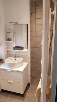 Salle de bains dans l'établissement La Clémentine