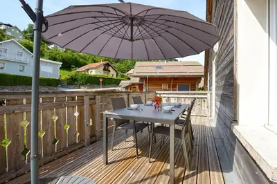 Balcon ou terrasse dans l'établissement L'évasion - Charmant appt pour 4
