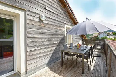 Balcon ou terrasse dans l'établissement L'évasion - Charmant appt pour 4