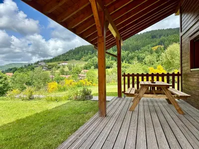 Paysage naturel près de le chalet