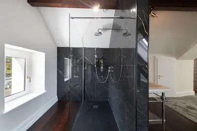 Salle de bains dans l'établissement La Villa Concorde