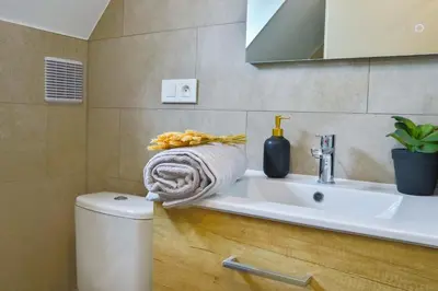 Salle de bains dans l'établissement Le Cocon, Paisible & Doux