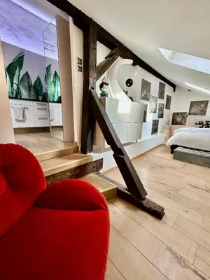 Un ou plusieurs lits dans un hébergement de l'établissement Loft i gemelli